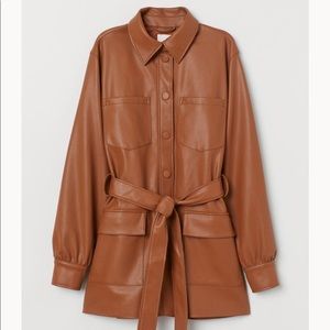 ISO H&M jacket with tie belt